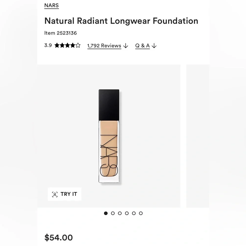 NARS RADIANT FOUNDATION - Picture 2 of 11